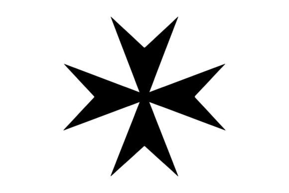 Black Eight-pointed Star Icon: Graphics & Illustrations