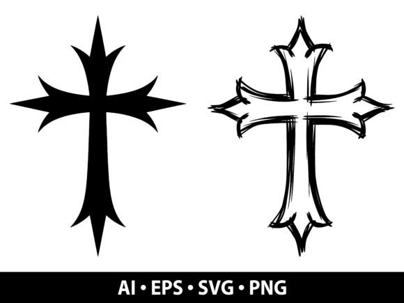 Cross Vector Bundle: Graphics & Illustrations for Faith-Based Sellers