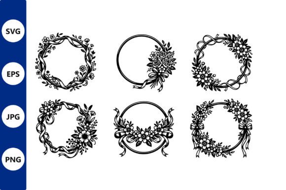 Floral Wreath Vector Set: Graphics & Illustrations for Real Branding