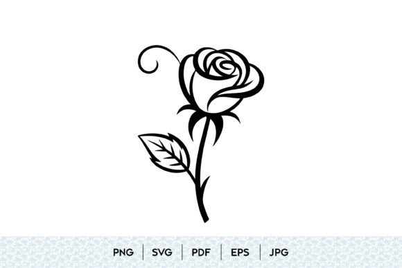 Rose Flower SVG: Elegant Illustrations for Branding & Graphics