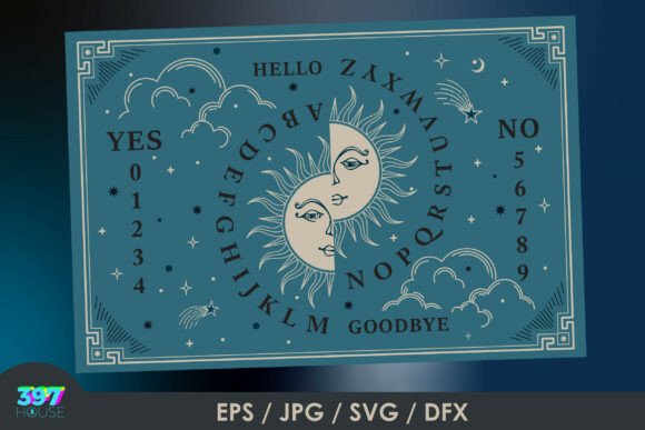 Spirit Board Blue: Graphics & Illustrations for Mystic Brands
