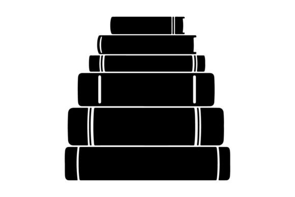 Stack of Black and White Striped Hardcov Graphics